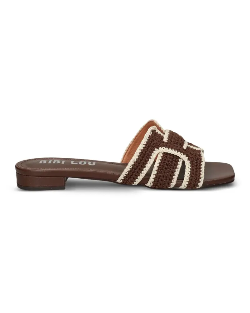 Bibi Lou Holly woven-strap sandals - Braun Braun