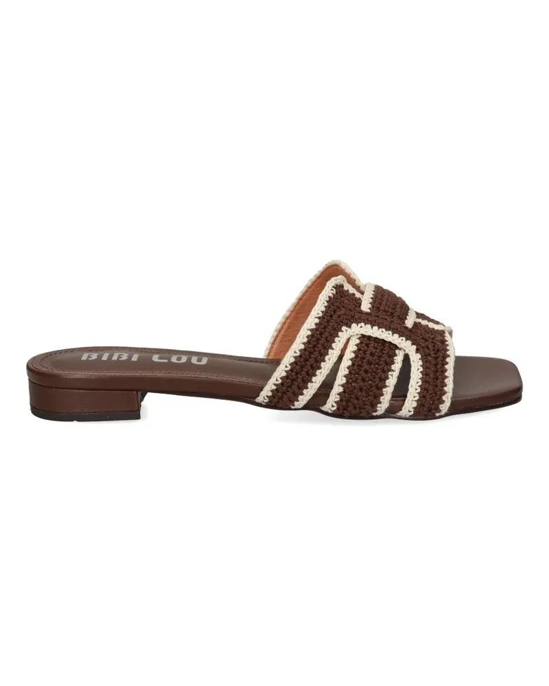 Bibi Lou Holly woven-strap sandals - Braun Braun