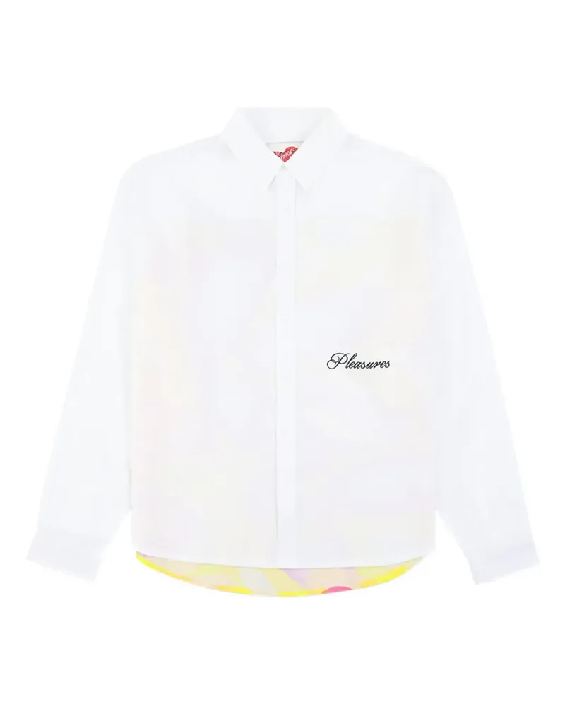 PLEASURES long-sleeve button-up shirt - Weiß Weiß