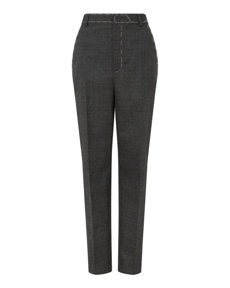 Moschino Hose mit Kontrastnähten - Grau Grau
