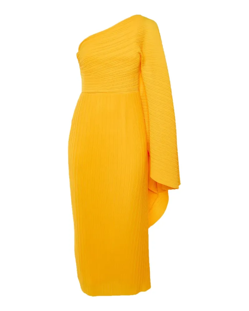 Solace London midi Lila drape dress - Gelb Gelb