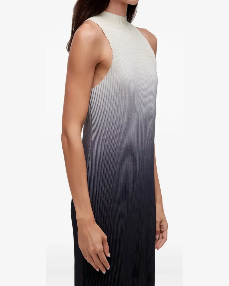 Osklen Plissiertes Degradé-Midikleid - Weiß Weiß