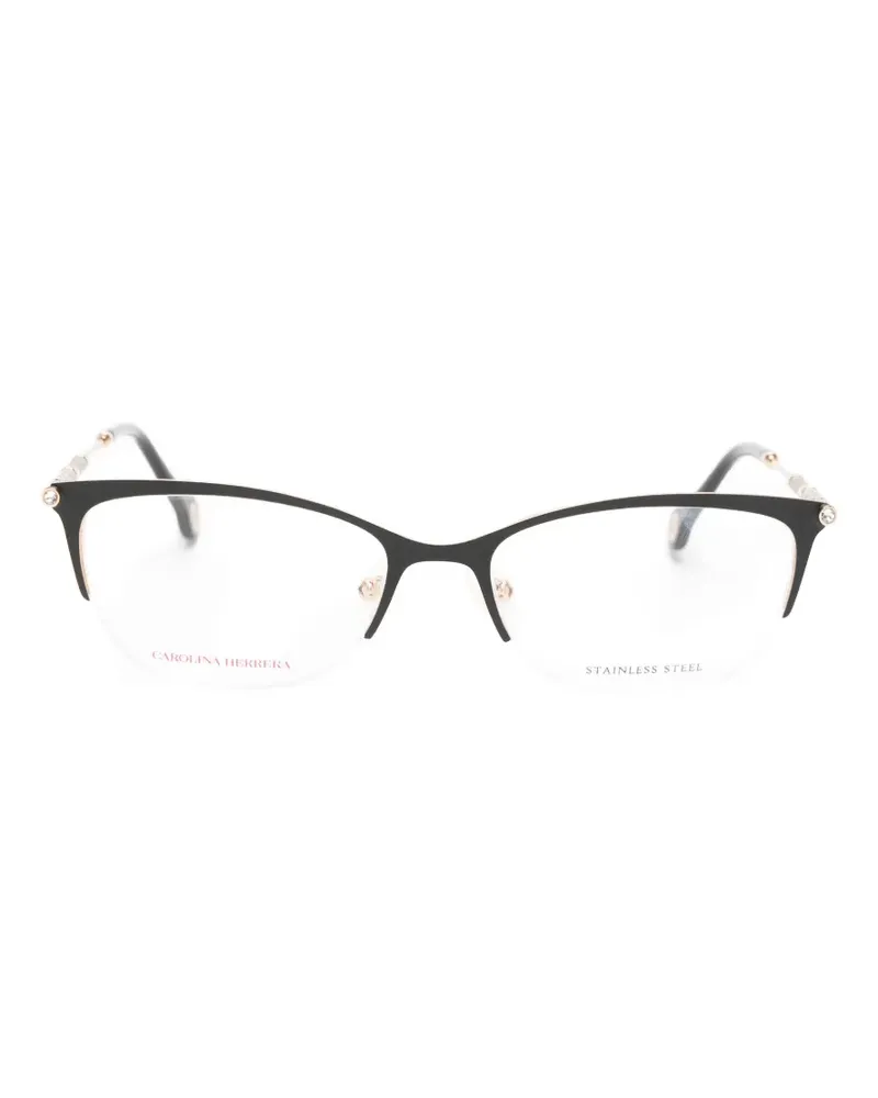 Carolina Herrera New York glitter-detail cat-eye glasses - Schwarz Schwarz