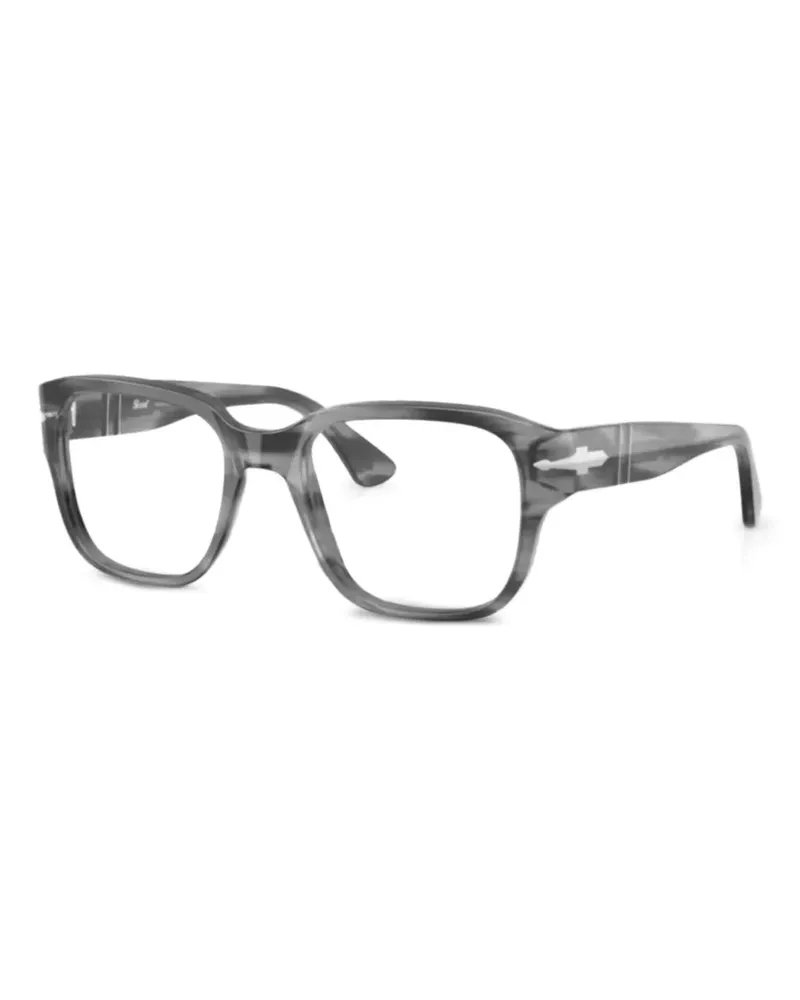 Persol Brille mit eckigem Gestell - Grau Grau