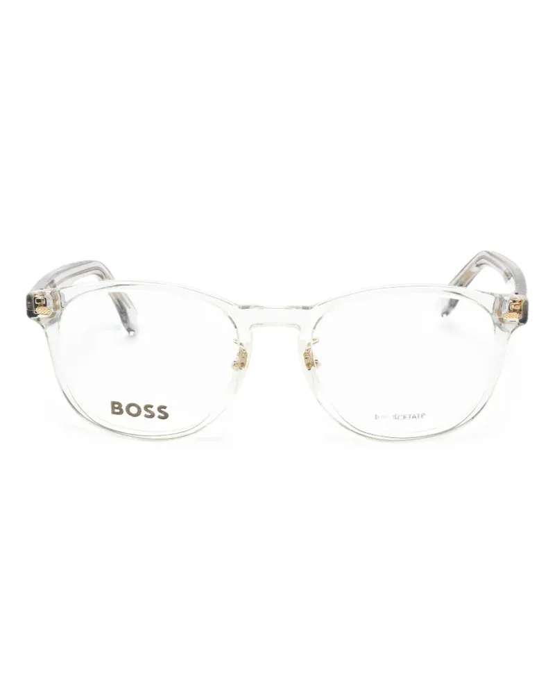 HUGO BOSS round-frame glasses - Nude Nude