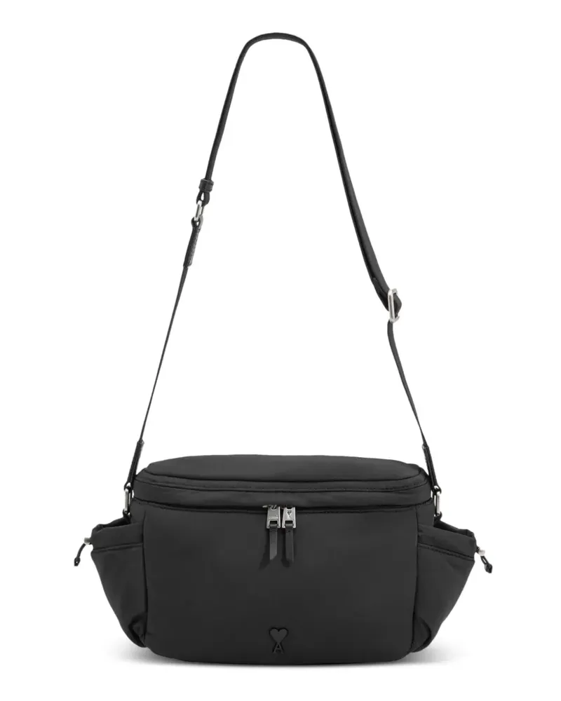 AMI Paris Ami de Coeur Kuriertasche - Schwarz Schwarz