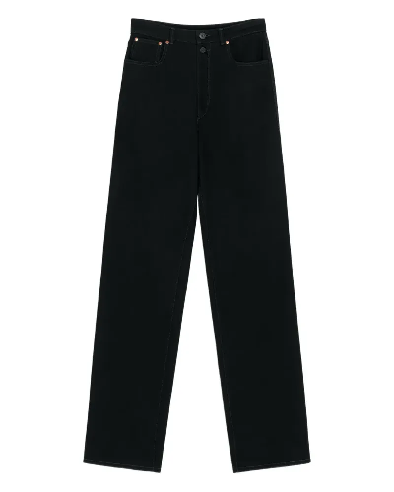Christophe Lemaire Hose mit hohem Bund - Schwarz Schwarz