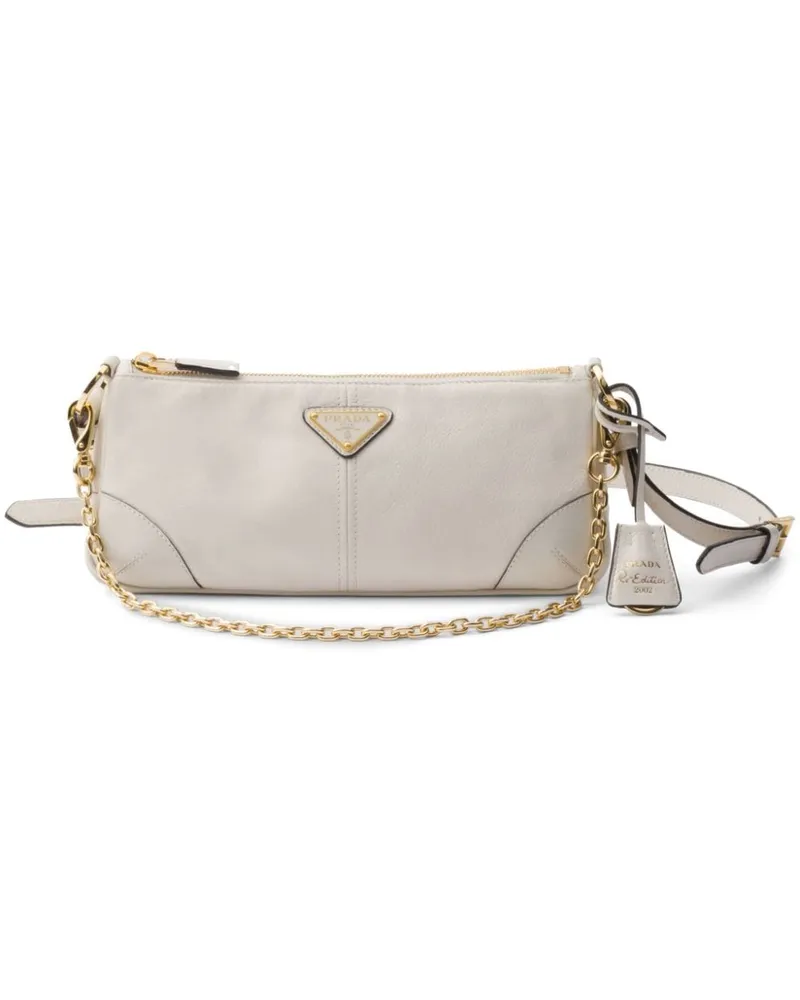 Prada Re-Edition Schultertasche - Weiß Weiß