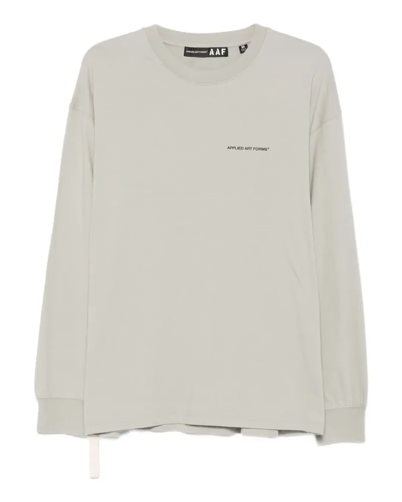 Applied Art Forms logo-print long-sleeves T-shirt - Grau Grau