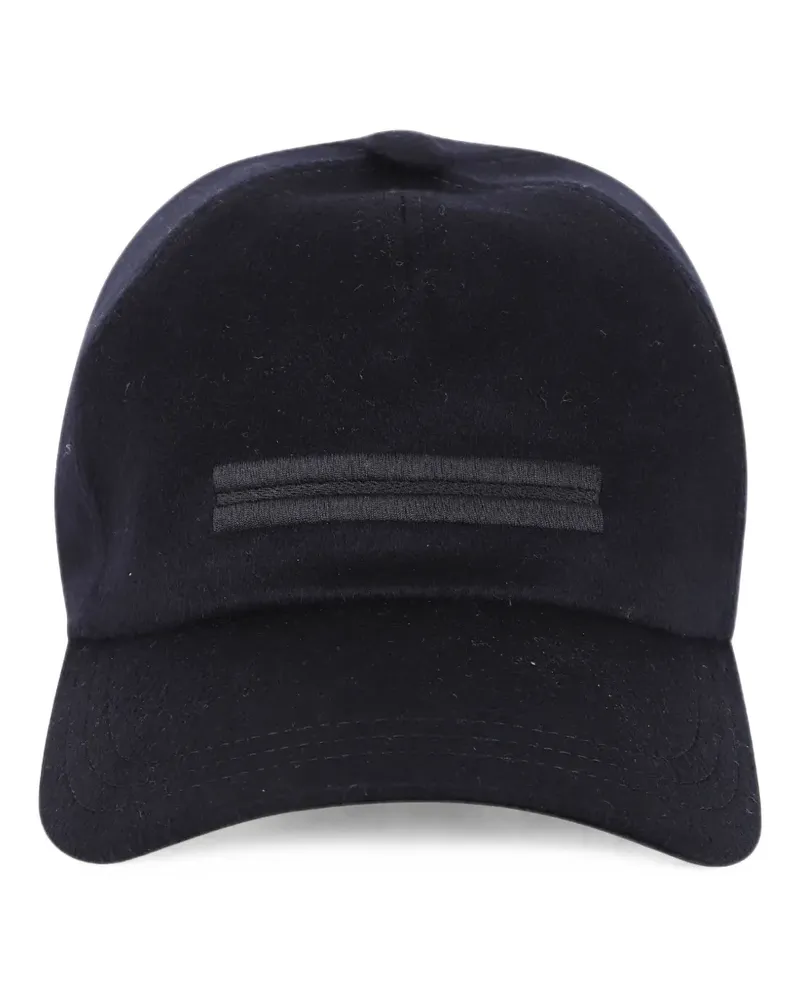 Ermenegildo Zegna dark blue baseball cap in Oasi cashmere - Blau Blau