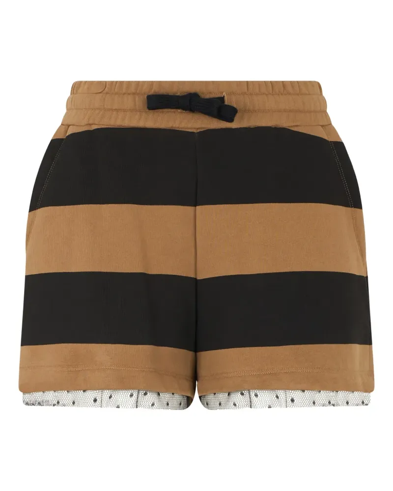 Valentino Garavani Shorts mit gestreiften Details - Nude Nude