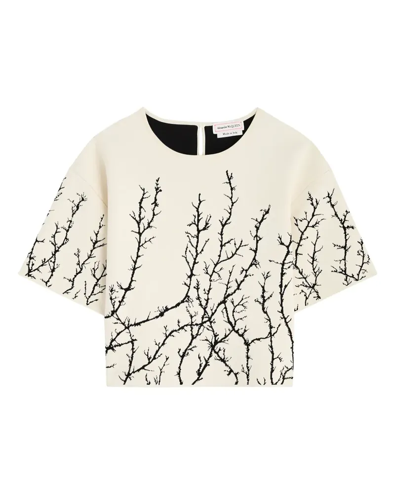 Alexander McQueen Thorn Branches Oberteil - Nude Nude