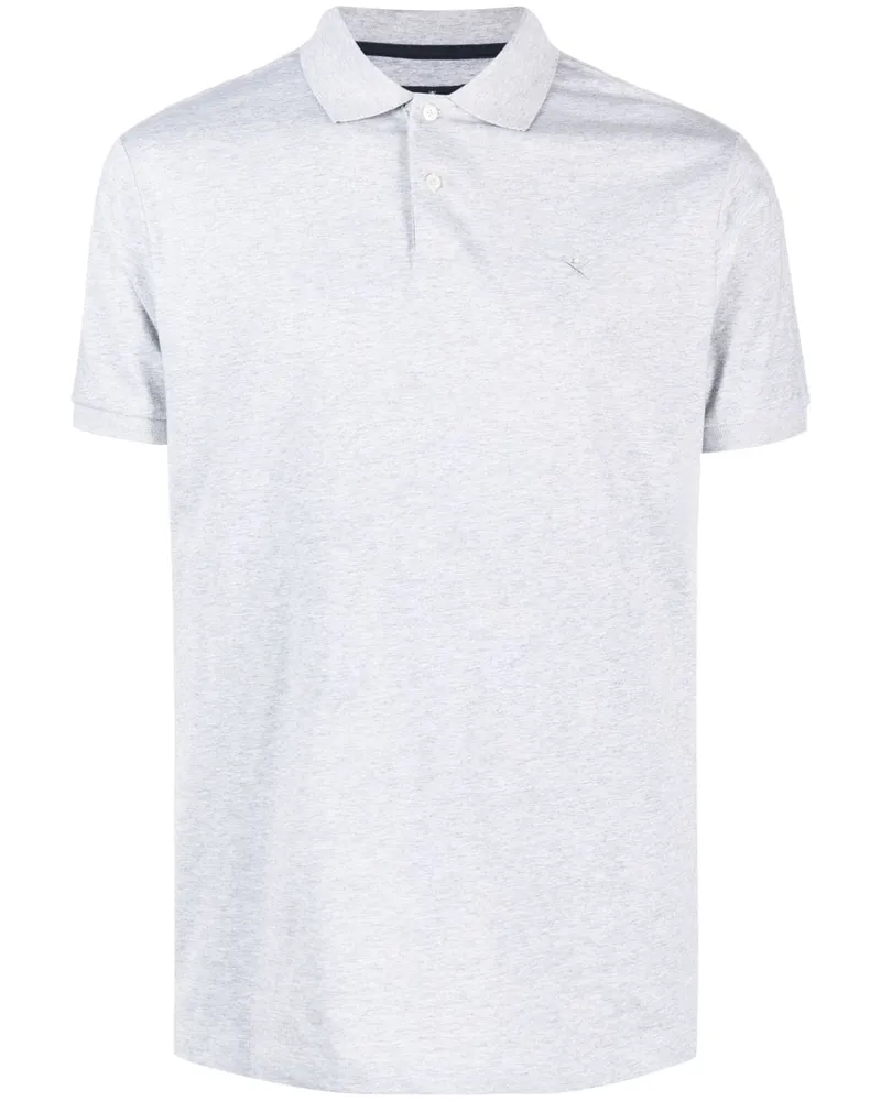 Hackett Poloshirt mit Logo-Stickerei - Grau Grau