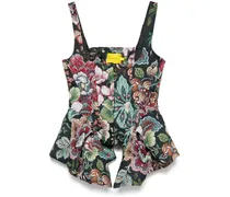 Korsett-Top - Schwarz