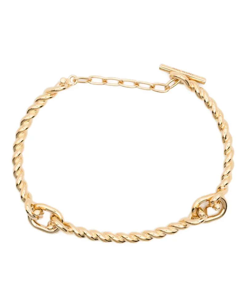 Ferragamo Gancini twisted-link bracelet - Gold Gold