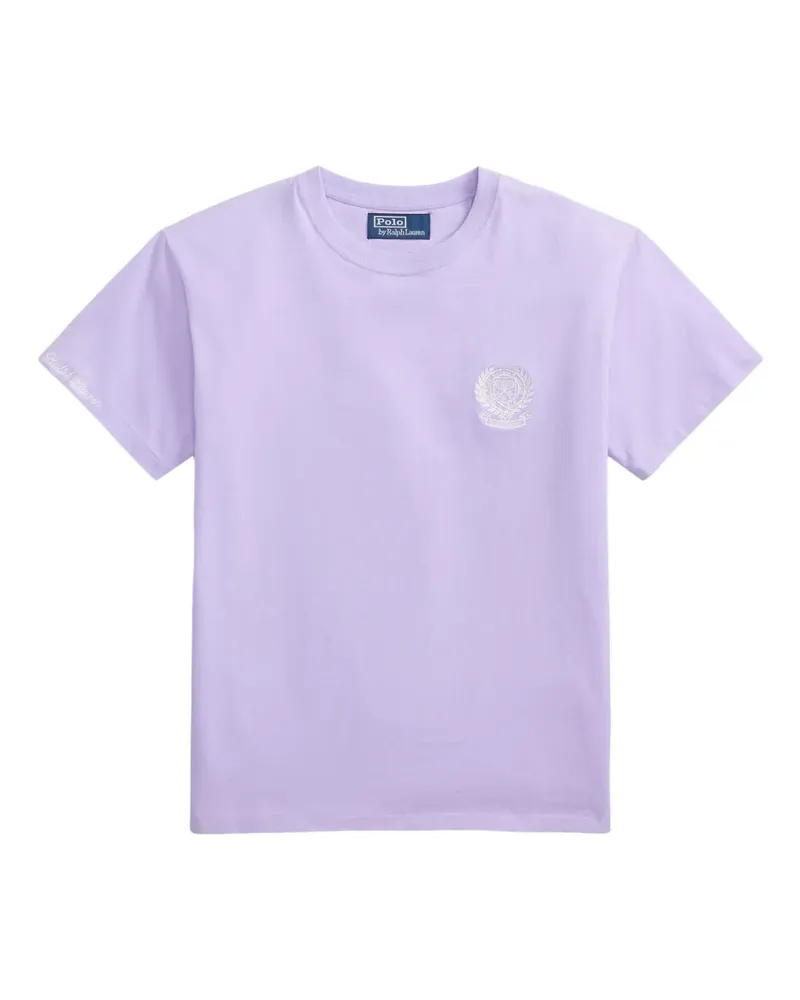 Ralph Lauren Wimbledon T-Shirt mit Logo-Stickerei - Violett Violett