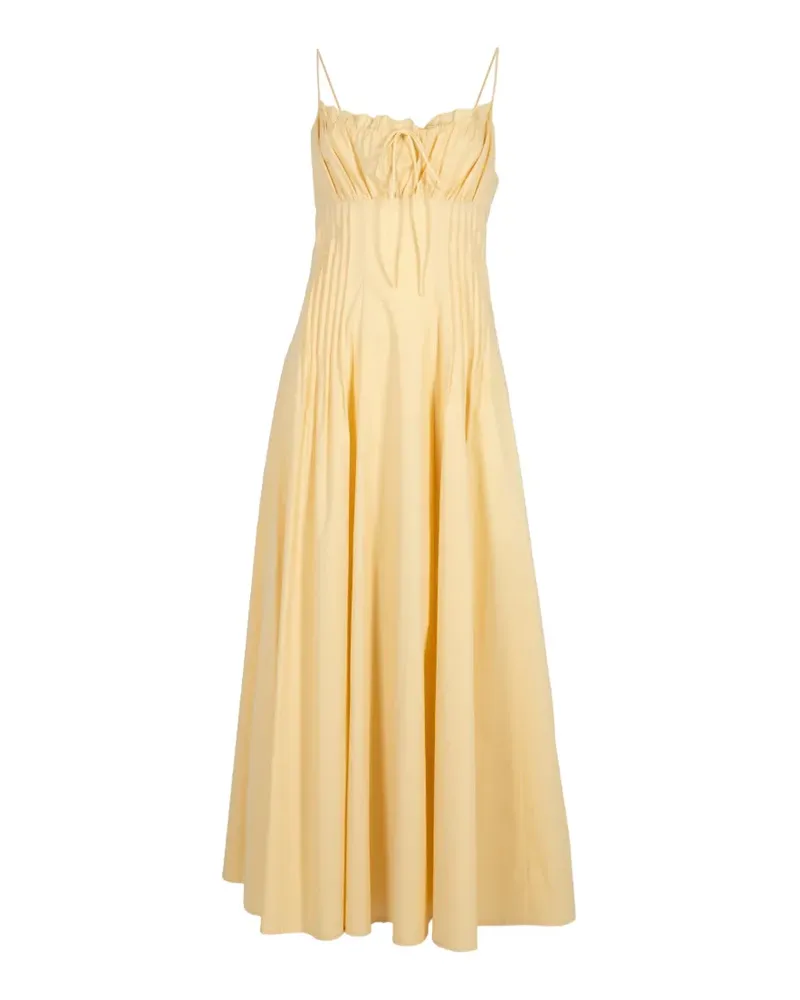STAUD Margi midi dress - Gelb Gelb