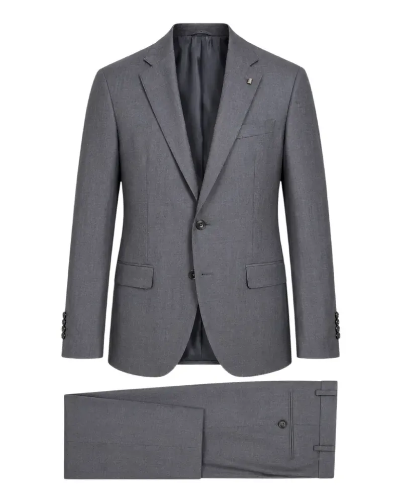 Sartoria Latorre single-breasted notched-lapels suit - Grau Grau