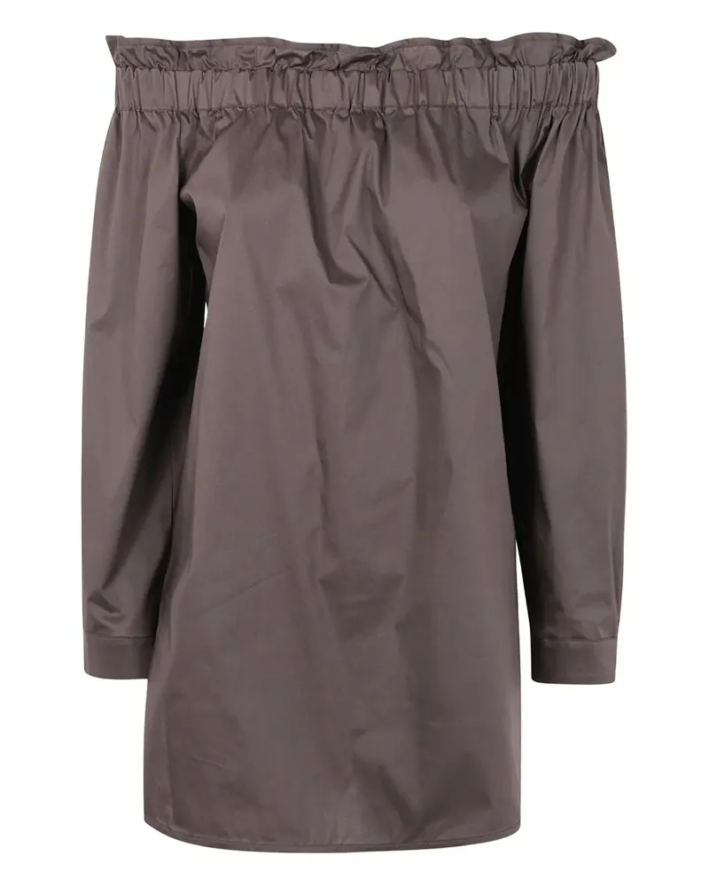 Liviana Conti Schulterfreie Bluse - Braun Braun