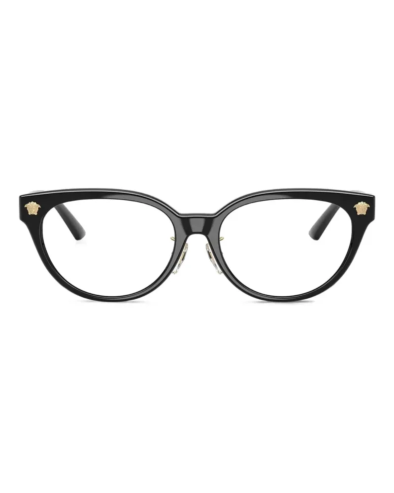 Versace Brille im Cat-Eye-Design - Schwarz Schwarz