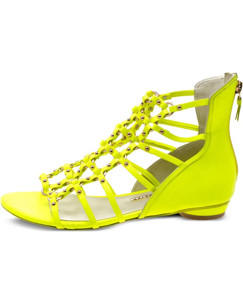 Sophia Webster Sandalen aus Leder - Grün Grün
