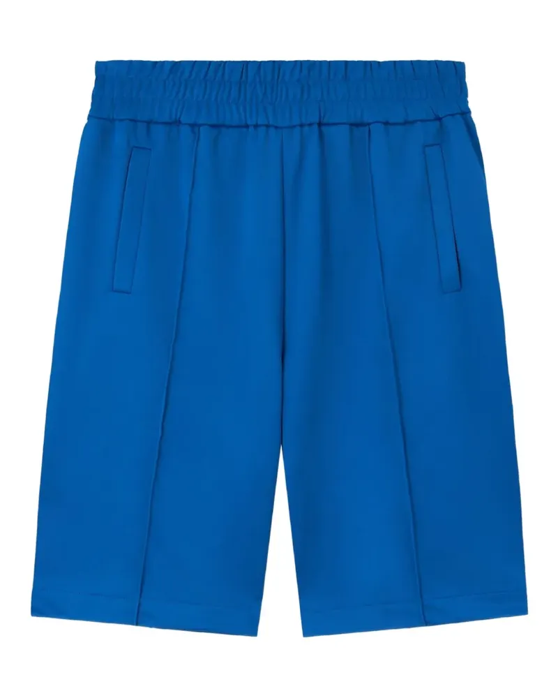 Palm Angels curved logo track shorts - Blau Blau
