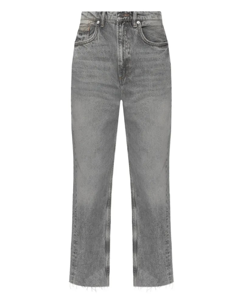 AllSaints Blake Jeans mit ausgefranstem Saum - Grau Grau