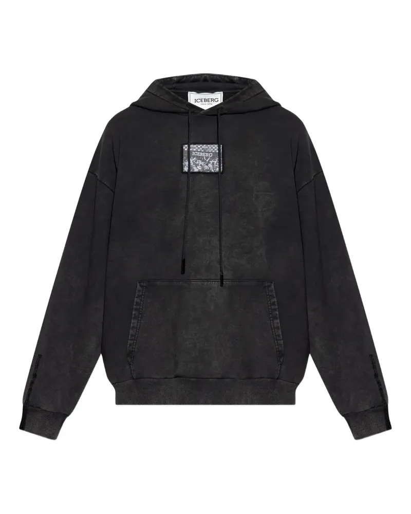 Iceberg Hoodie mit Logo-Patch - Grau Grau