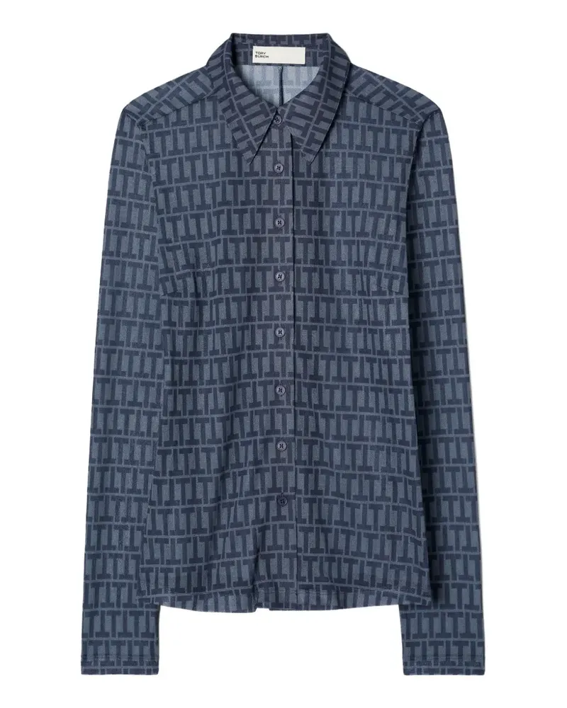 Tory Burch Hemd aus Krepp - Blau Blau