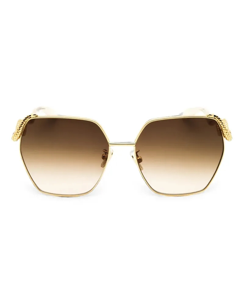 Roberto Cavalli snake-detail sunglasses - Gold Gold