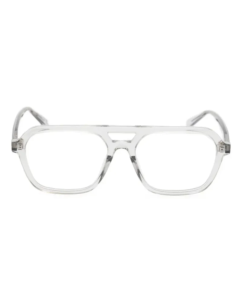 Saint Laurent Brille mit geometrischem Gestell - Weiß Weiß