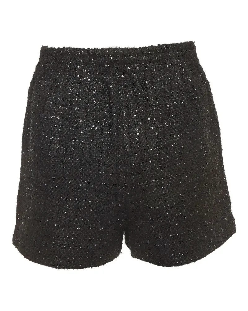 Maje Tweed-Shorts mit Pailletten - Schwarz Schwarz