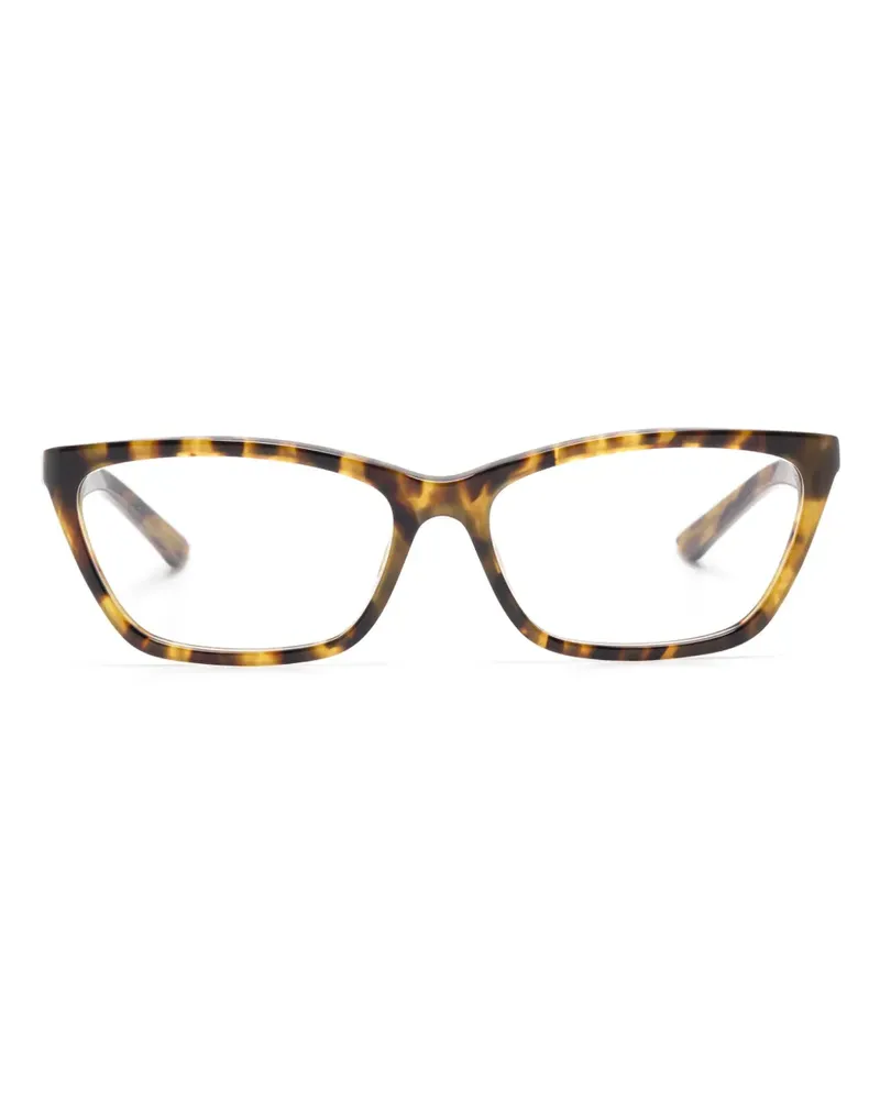 Balenciaga Brille mit Logo-Print - Braun Braun