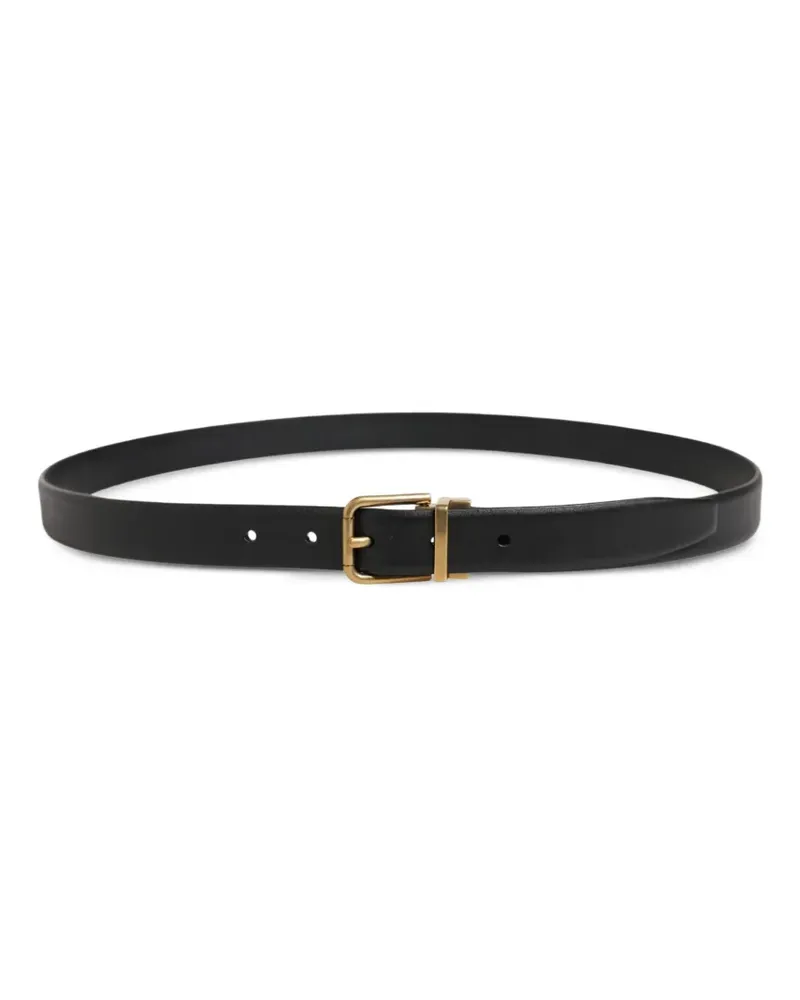 Dolce & Gabbana Schnallengürtel aus Leder - Schwarz Schwarz