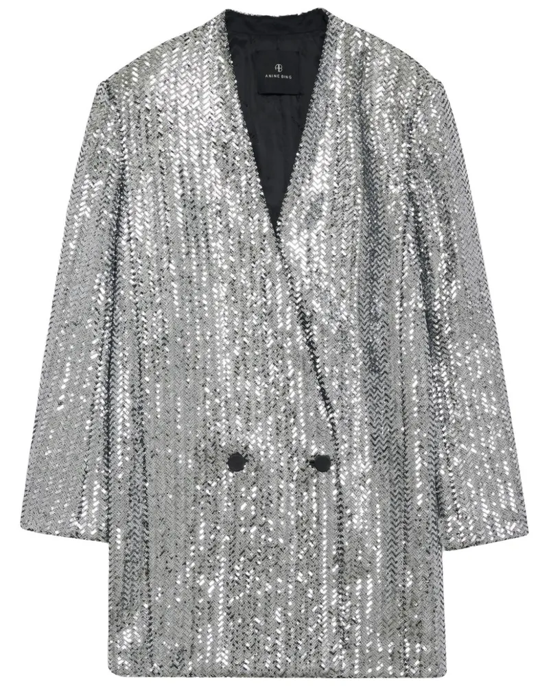 Anine Bing Veneda Kleid - Silber Silber