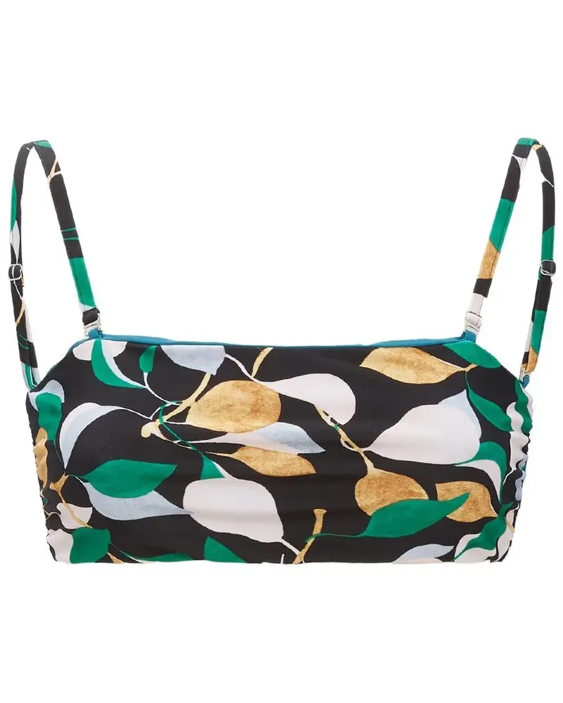 La DoubleJ Wendbarer Bandeau-Bikini - Schwarz Schwarz
