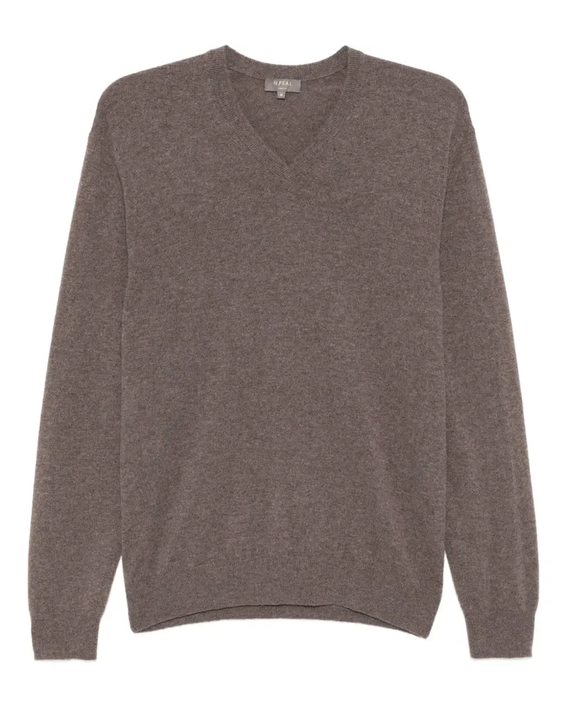 N.Peal Burlington Pullover - Braun Braun