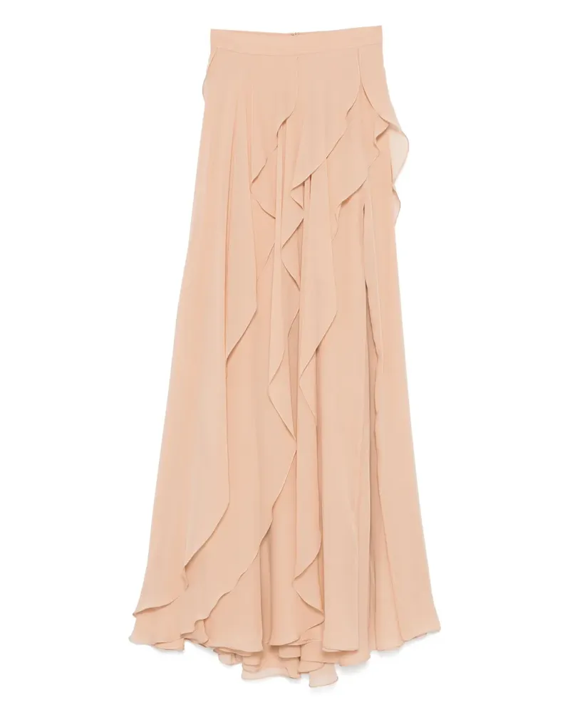 Elie Saab Midirock aus Seide - Rosa Rosa