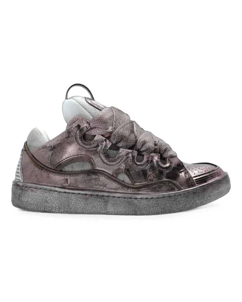 Lanvin Curb Sneakers aus technischem Metallic-Stoff - Violett Violett