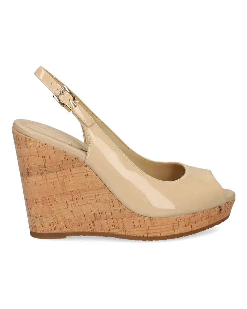 Michael Kors Rosie peep-toe wedge sandals - Nude Nude