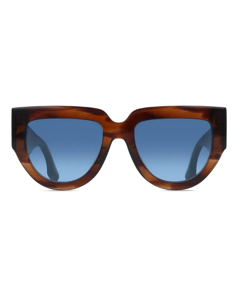 Victoria Beckham Sonnenbrille mit Horngestell - Braun Braun