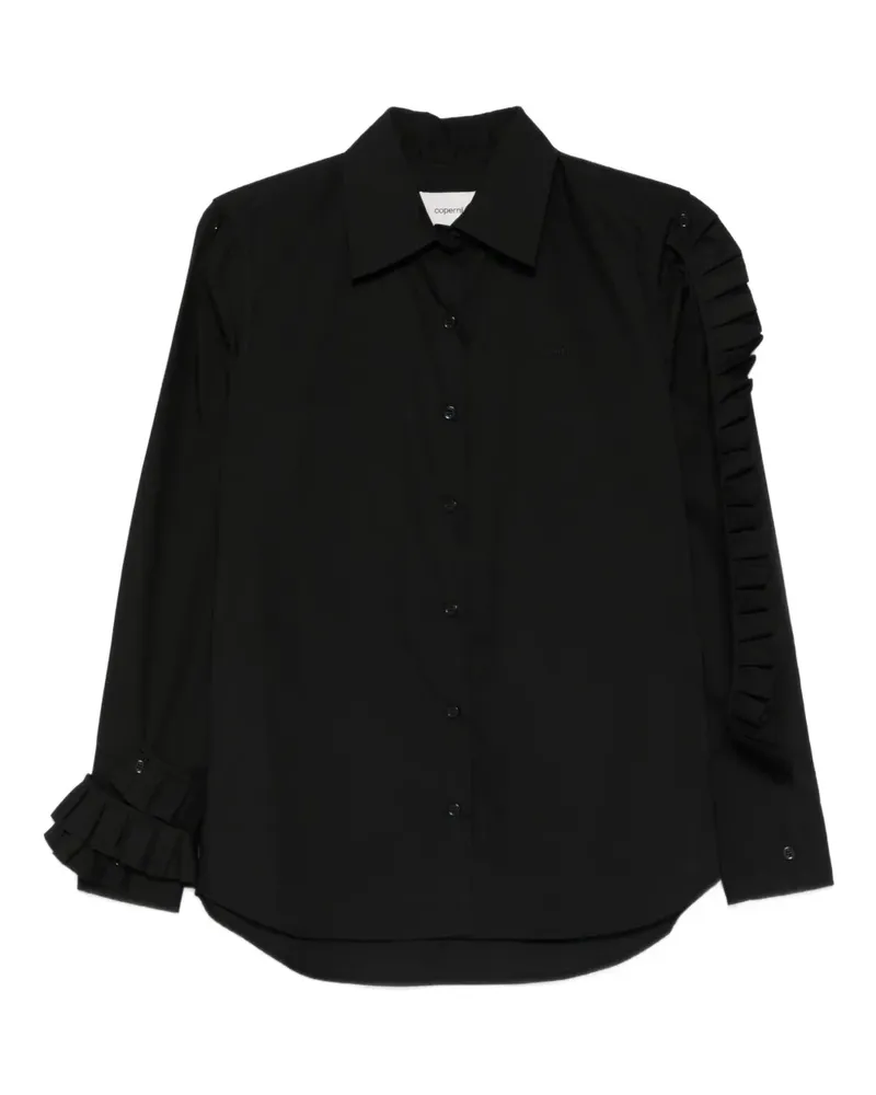 COPERNI ruffle-detailing shirt - Schwarz Schwarz