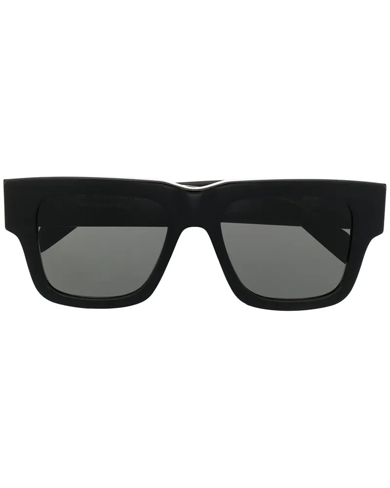 RETROSUPERFUTURE Eckige Mega Sonnenbrille - Schwarz Schwarz