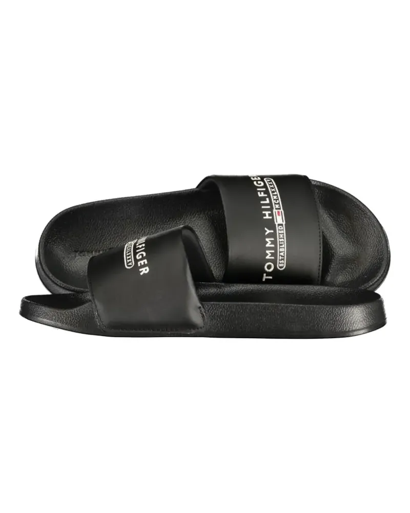 Tommy Hilfiger logo-print sandals - Schwarz Schwarz