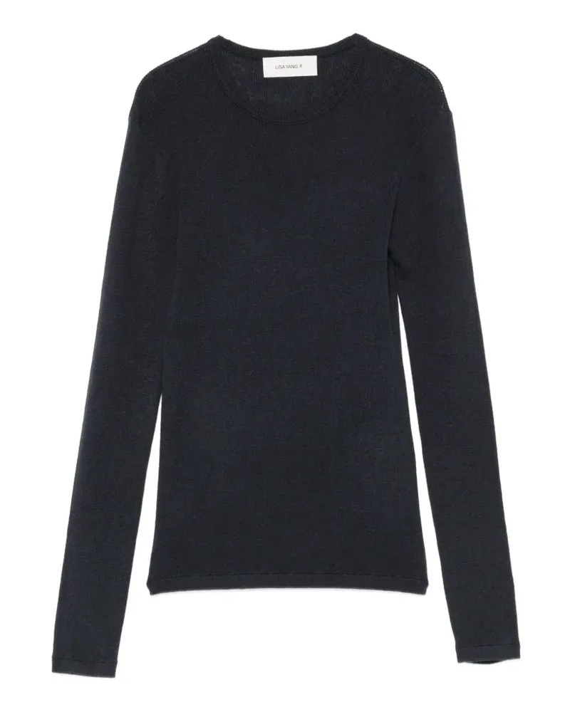 Lisa Yang Vivian Langarmshirt - Blau Blau