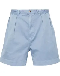 Ralph Lauren Halbhohe Chino-Shorts Blau