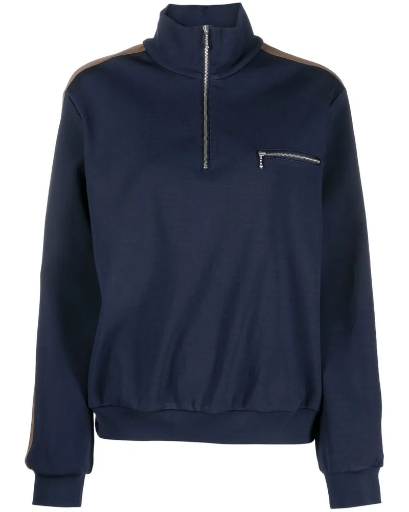 Tory Burch Sweatshirt mit Streifen - Blau Blau