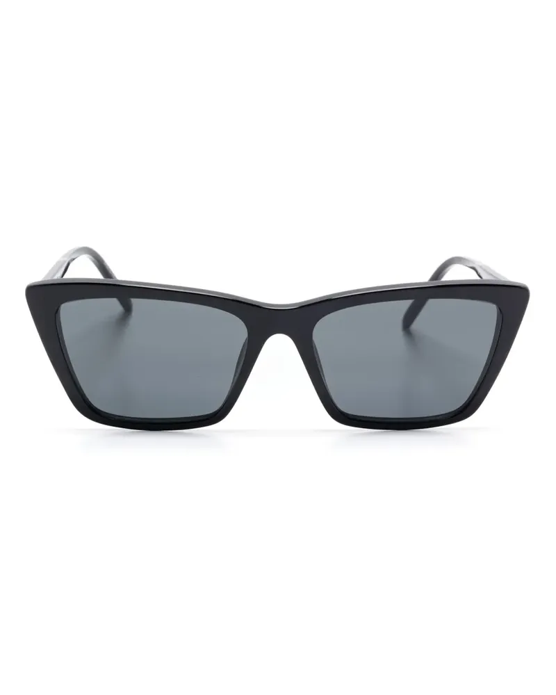 Saint Laurent Sonnenbrille mit Cat-Eye-Gestell - Schwarz Schwarz