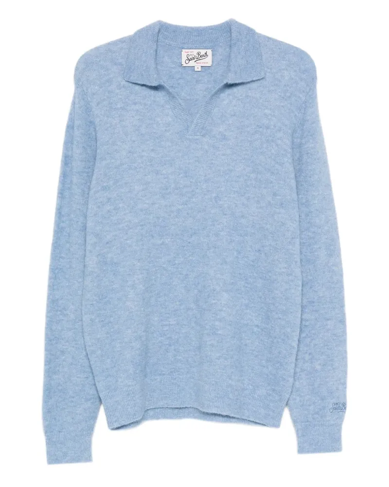 MC2 Saint Barth Pullover mit Poloshirtkragen - Blau Blau