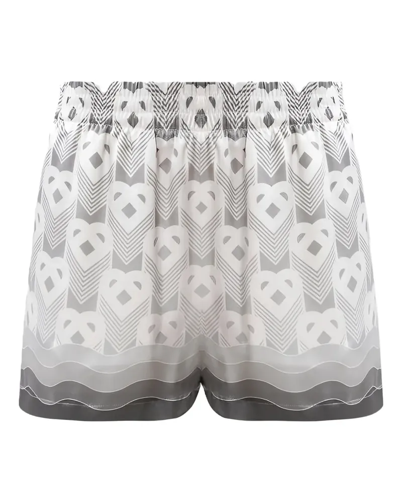 Casablanca Paris Shorts mit Herz-Monogramm - Grau Grau